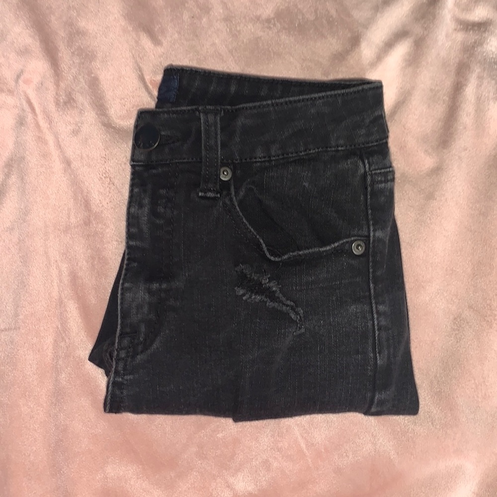Black ripped jeans